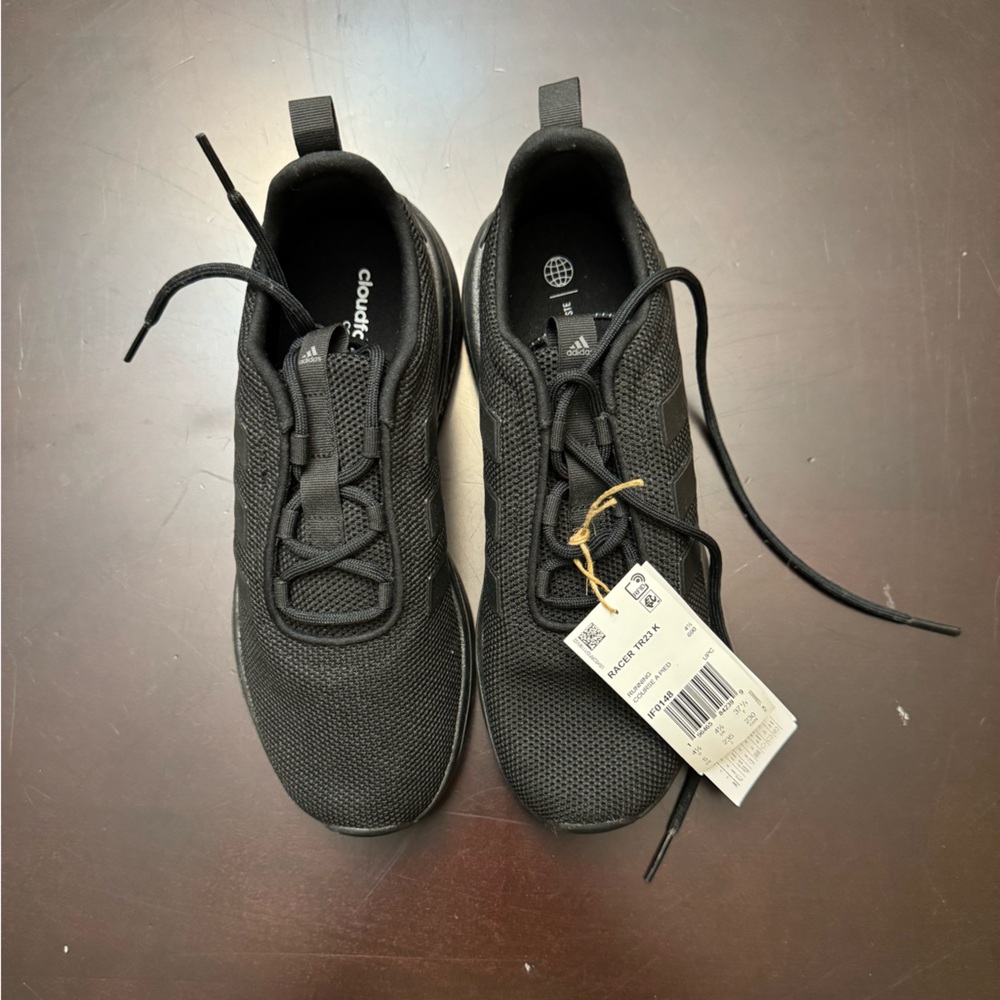 Brand New Kids Black Adidas Sneakers